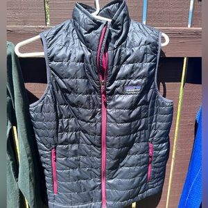 Dark purple vest with magenta zippers/lining (Patagonia)